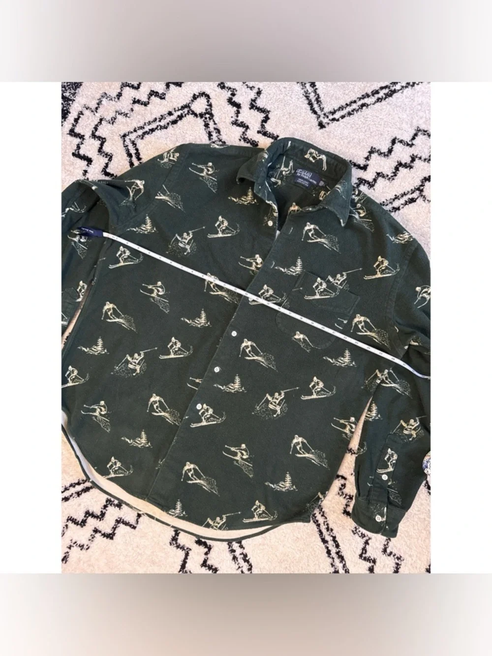 Vintage 90’s Polo Ralph Lauren Marlowe Ski Button Up Flannel Size Large - Picture 5 of 6